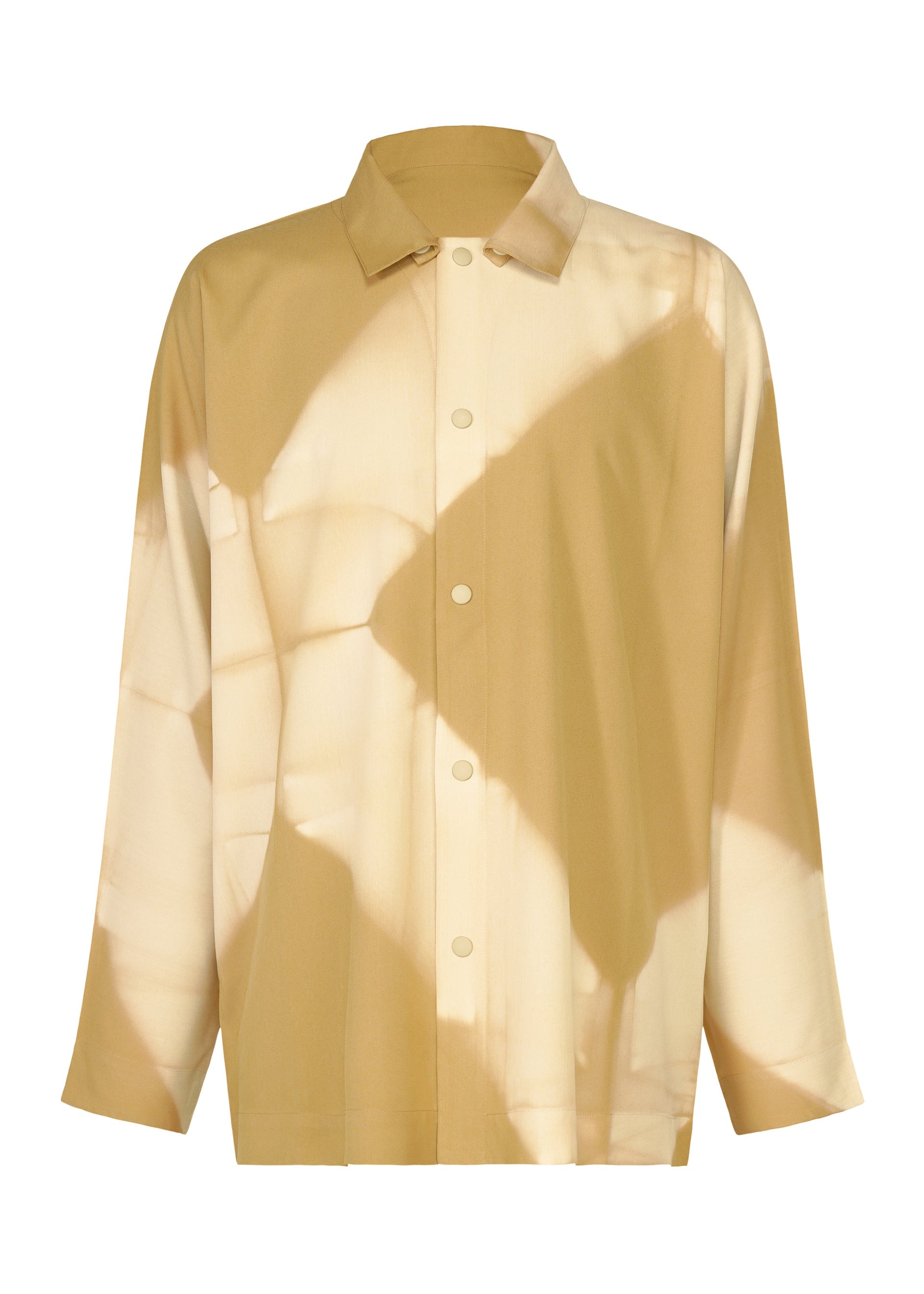 A product shot of the IM MEN ITAJIME SHIRT shirt in light brown.