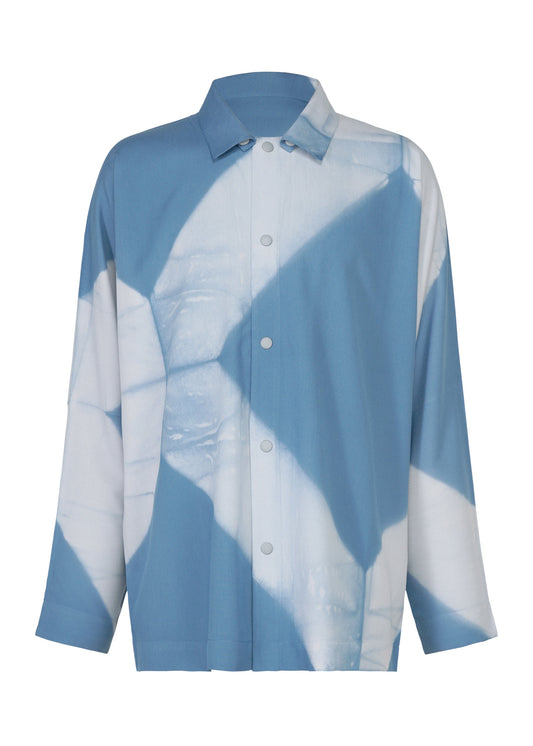 A product shot of the IM MEN ITAJIME SHIRT shirt in light blue.