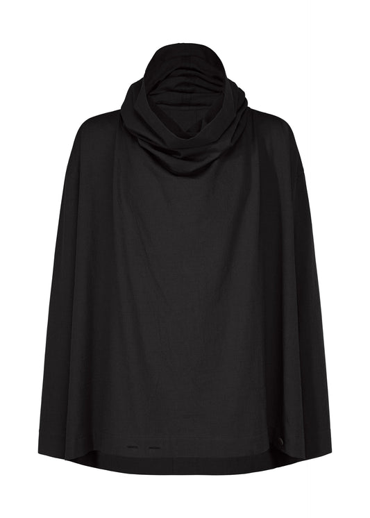 A product shot of the IM MEN COTTON YAK shirt in black.