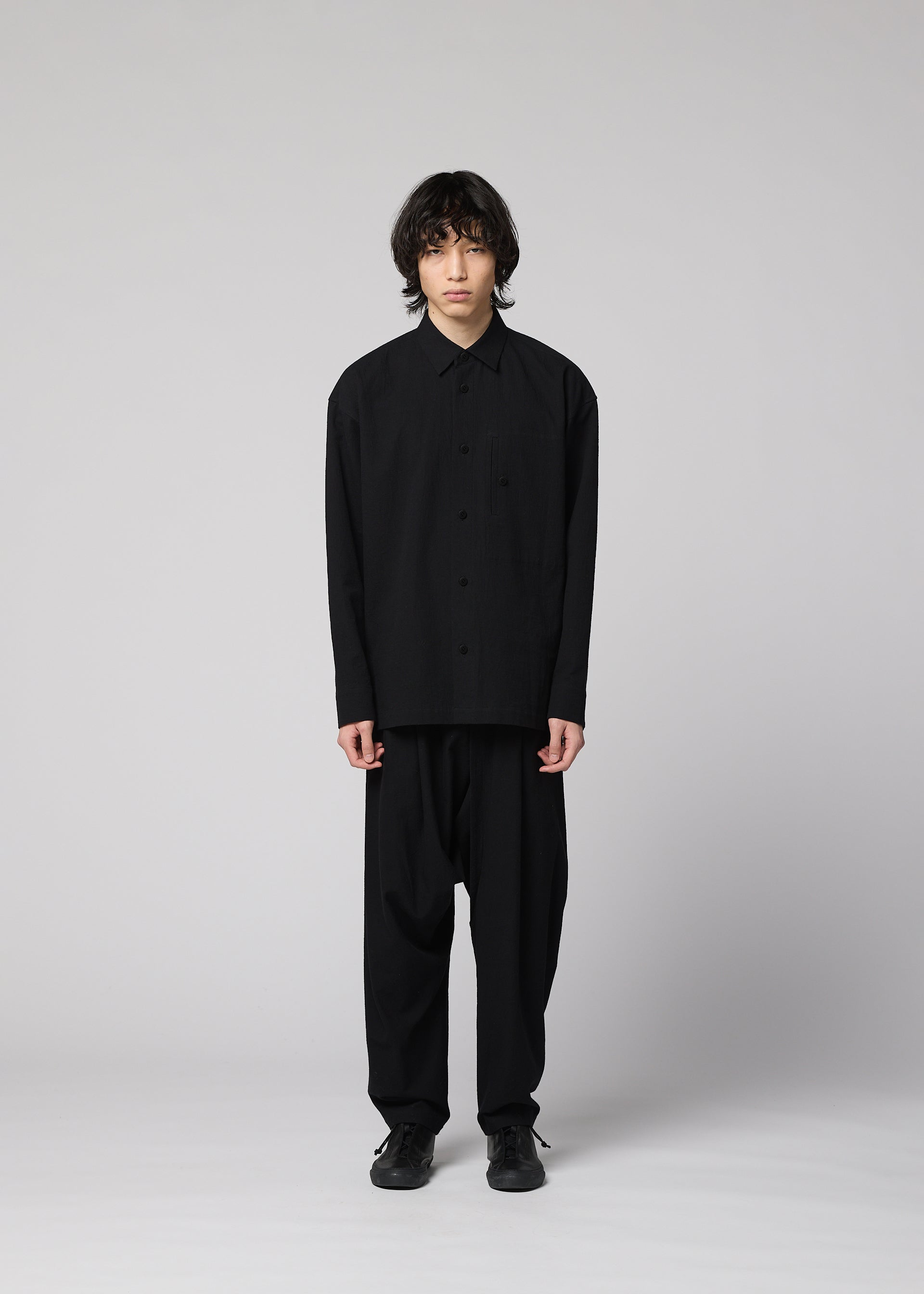 COTTON YAK Shirt Black – ISSEY MIYAKE EU