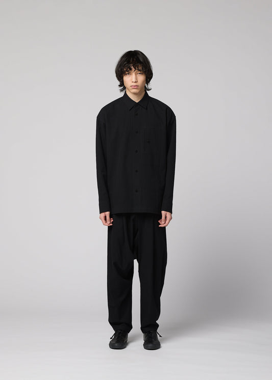 A model wears the IM MEN COTTON YAK shirt.