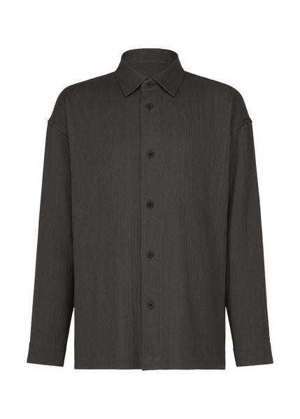 DOUBLE WEAVE CREPE Shirt Charcoal Grey – ISSEY MIYAKE EU