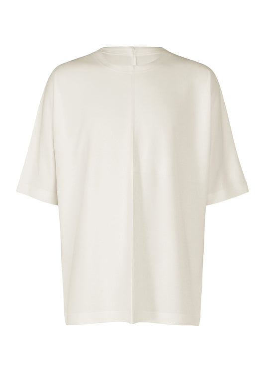 A product shot of the IM MEN FLAT T t shirt in off-white.