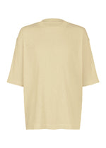 A product shot of the IM MEN CREPE TUCK JERSEY shirt in light beige.