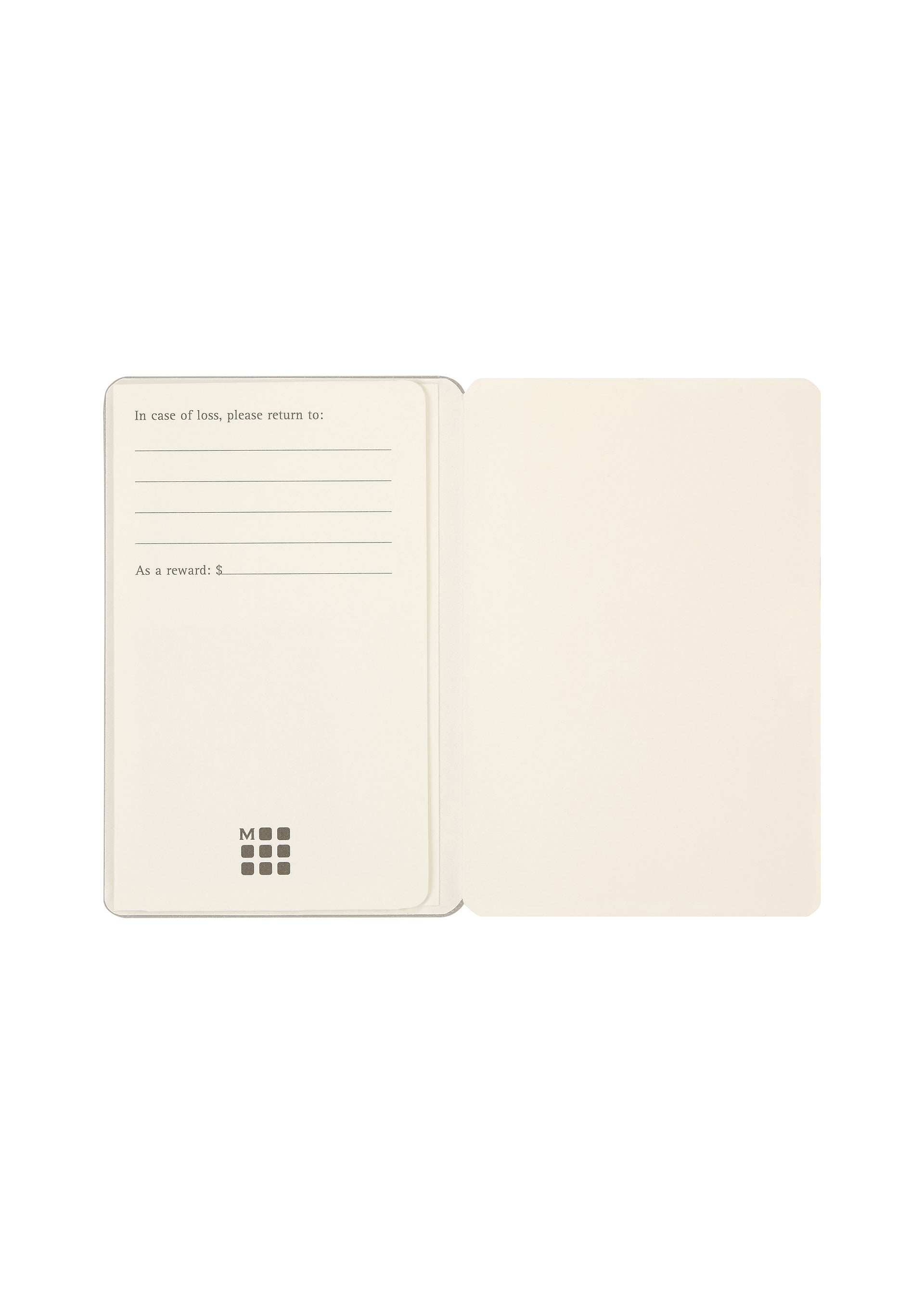NOTE-A-NOTE Card Holder Cool Grey