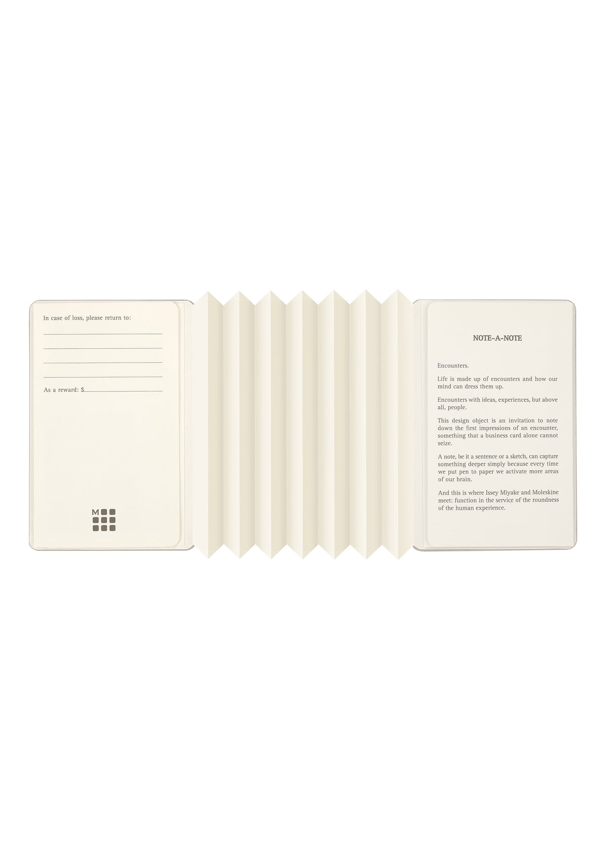 NOTE-A-NOTE Card Holder Cool Grey