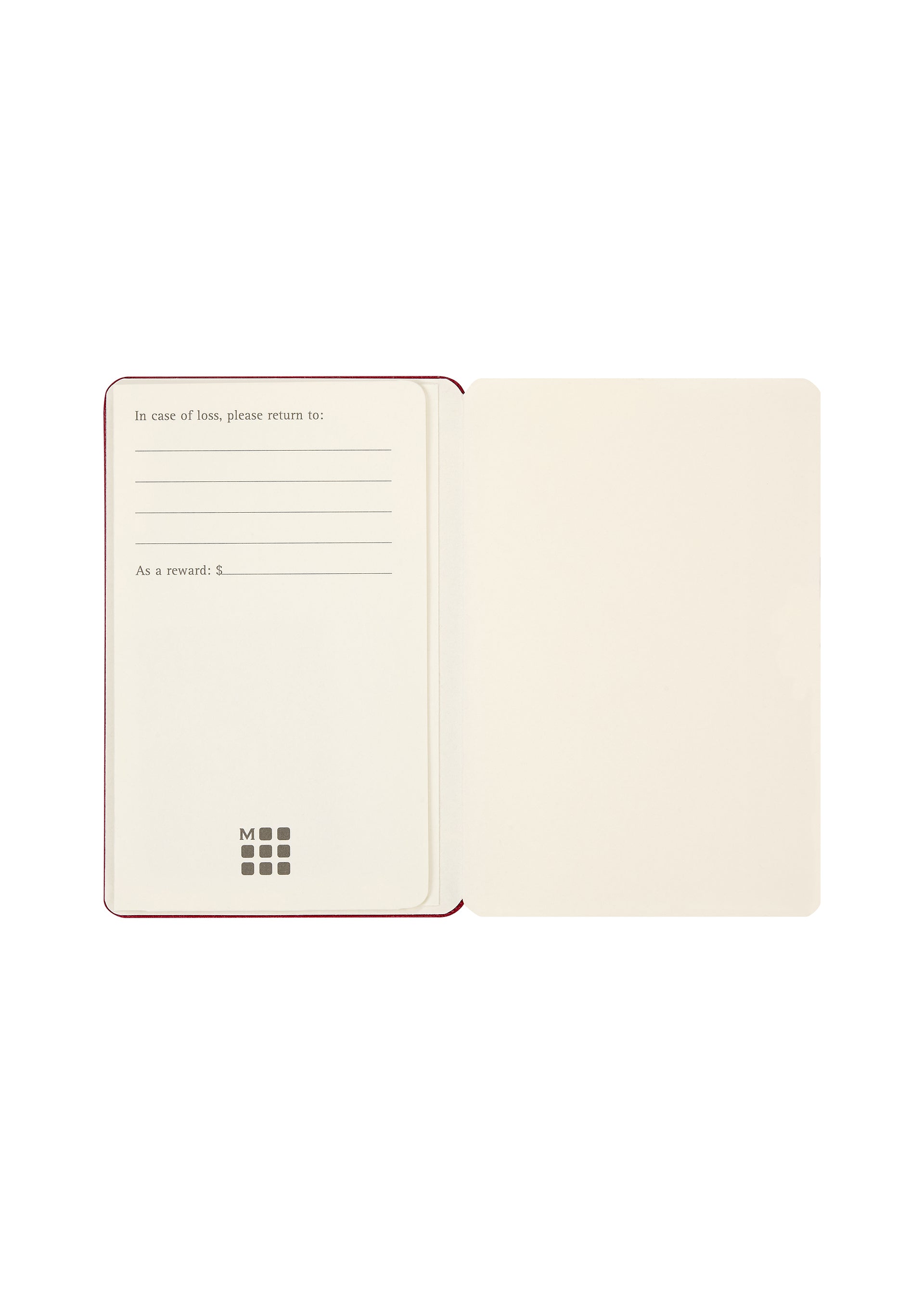 NOTE-A-NOTE Card Holder Scarlet Red