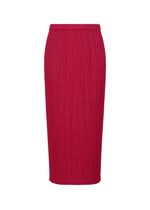 A product shot of the PLEATS PLEASE ISSEY MIYAKE NEW COLORFUL BASICS 4 pp67jg4082305 in carmine.