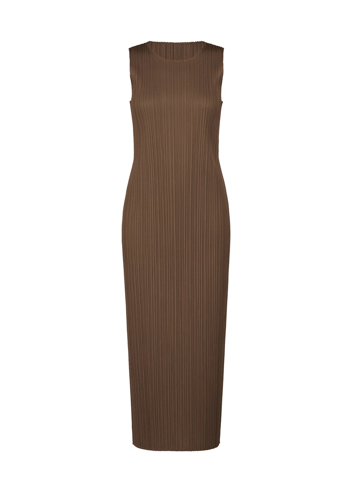 A product shot of the PLEATS PLEASE ISSEY MIYAKE NEW COLORFUL BASICS 4 pp67jh4104405 in brown.