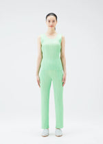 A model wears the PLEATS PLEASE ISSEY MIYAKE NEW COLORFUL BASICS 4 pp67jk4012305.