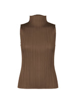 A product shot of the PLEATS PLEASE ISSEY MIYAKE NEW COLORFUL BASICS 4 pp67jk4024405 in brown.