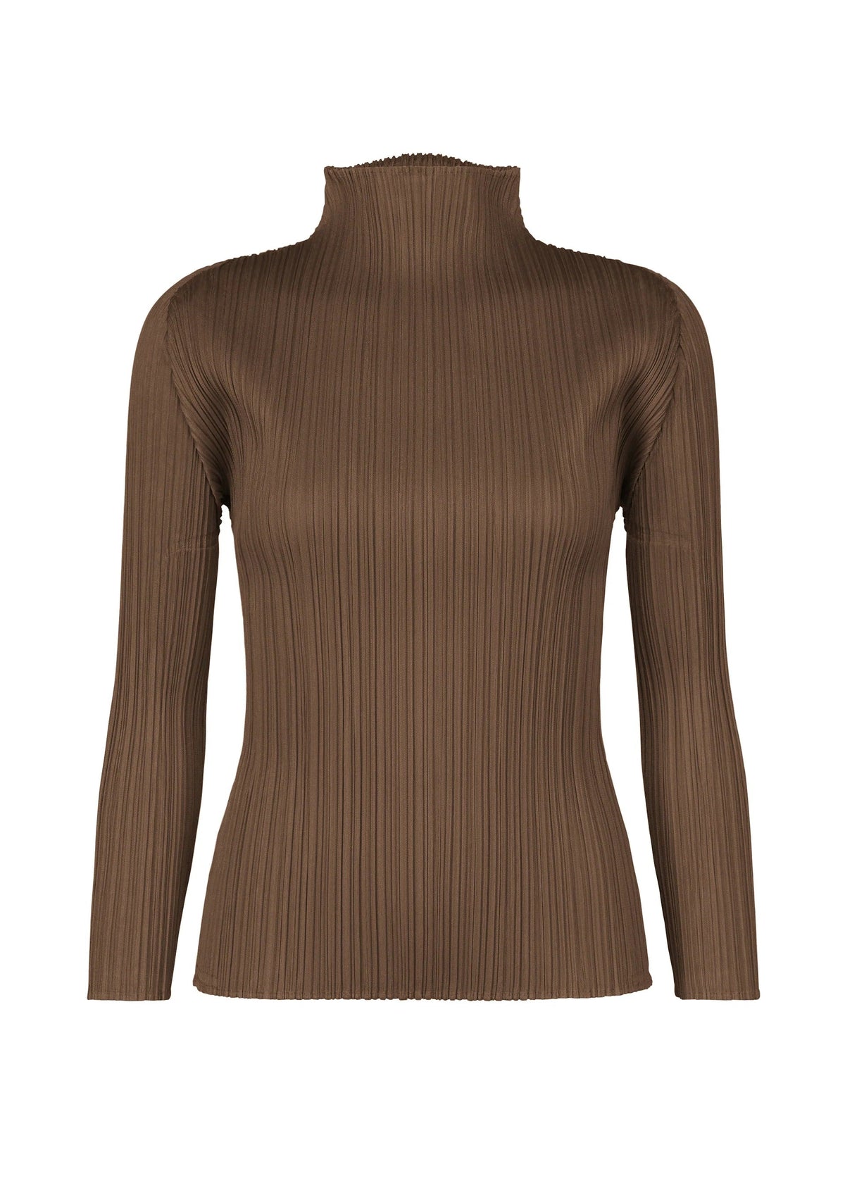 A product shot of the PLEATS PLEASE ISSEY MIYAKE NEW COLORFUL BASICS 4 pp67jk4044405 in brown.