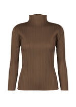 A product shot of the PLEATS PLEASE ISSEY MIYAKE NEW COLORFUL BASICS 4 pp67jk4044405 in brown.