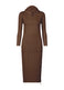 MONTHLY COLORS : SEPTEMBER Dress Dark Brown