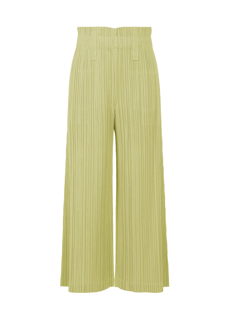 RAMIE PLEATS Trousers Cream Yellow