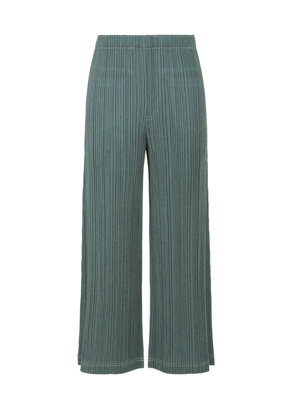 COTTON DENIM Trousers Indigo Green Denim