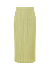 RAMIE PLEATS Skirt Cream Yellow