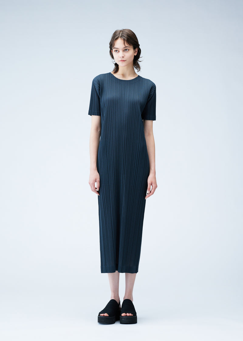 RAMIE PLEATS Dress Charcoal