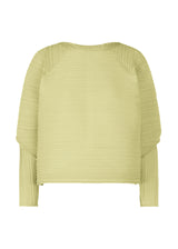 RAMIE PLEATS Top Cream Yellow