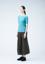 SOFT PLEATS Top Turquoise Green