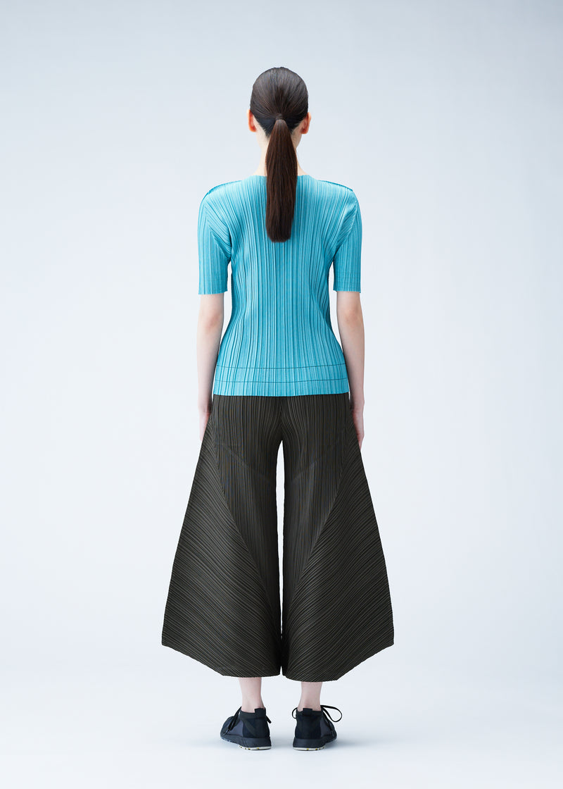 SOFT PLEATS Top Turquoise Green