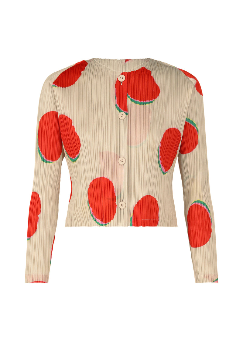 BEAN DOTS Cardigan Red