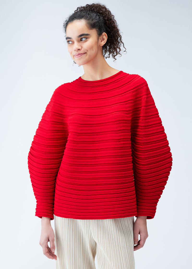 MUSHROOM KNIT Top Red