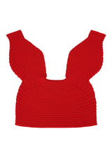 MUSHROOM KNIT Top Red