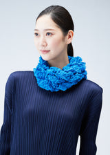 WAVY SHIBORI SCARF Stole Dark Blue