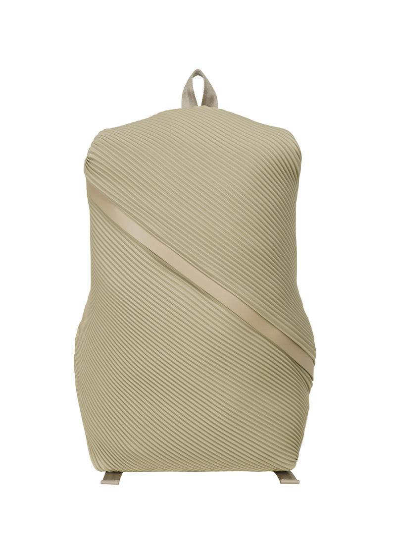 BIAS PLEATS BACKPACK Bag Beige