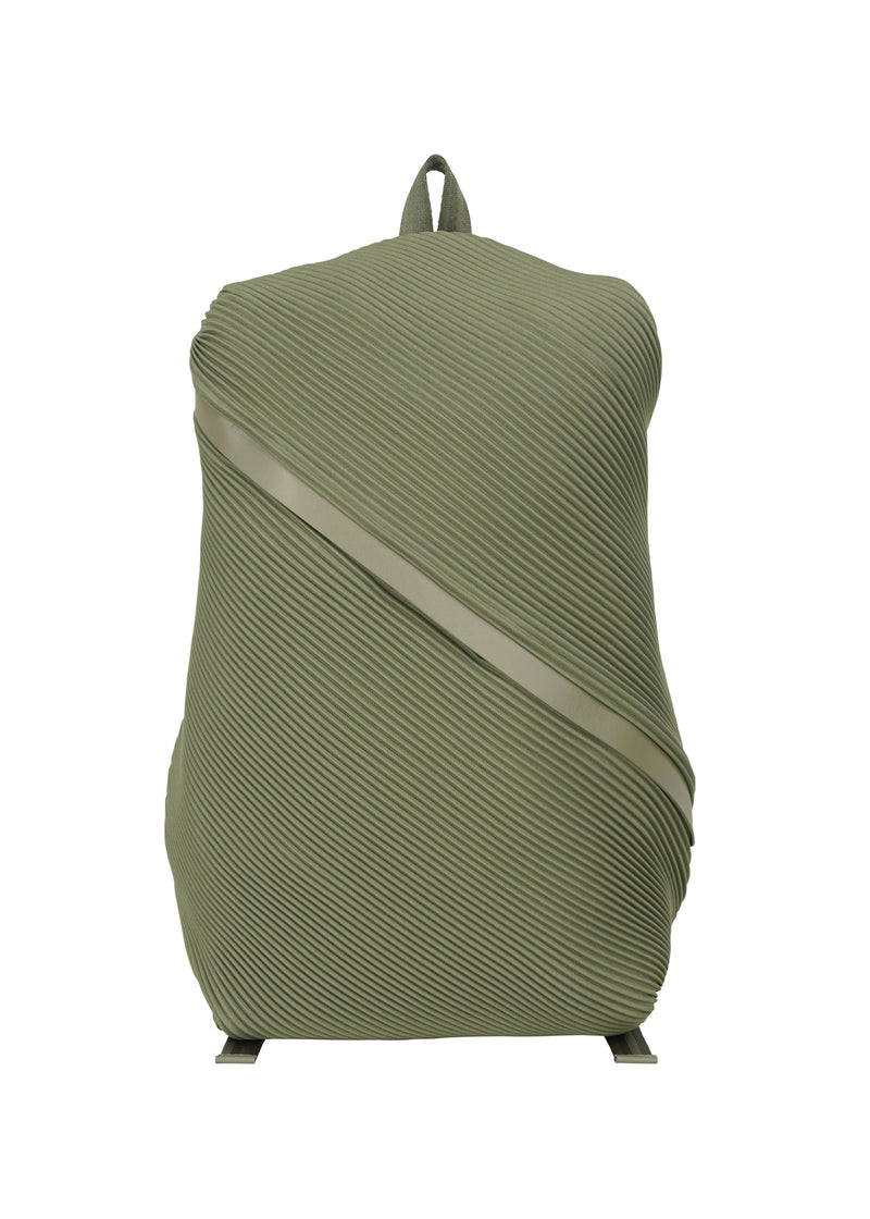 BIAS PLEATS BACKPACK Bag Steel Green