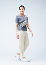 BIAS PLEATS WAISTBAG Bag Beige