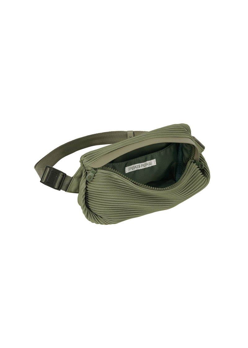 BIAS PLEATS WAISTBAG Bag Steel Green