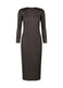 MONTHLY COLORS : DECEMBER Dress Black Brown