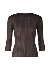 MELLOW PLEATS Top Dark Brown