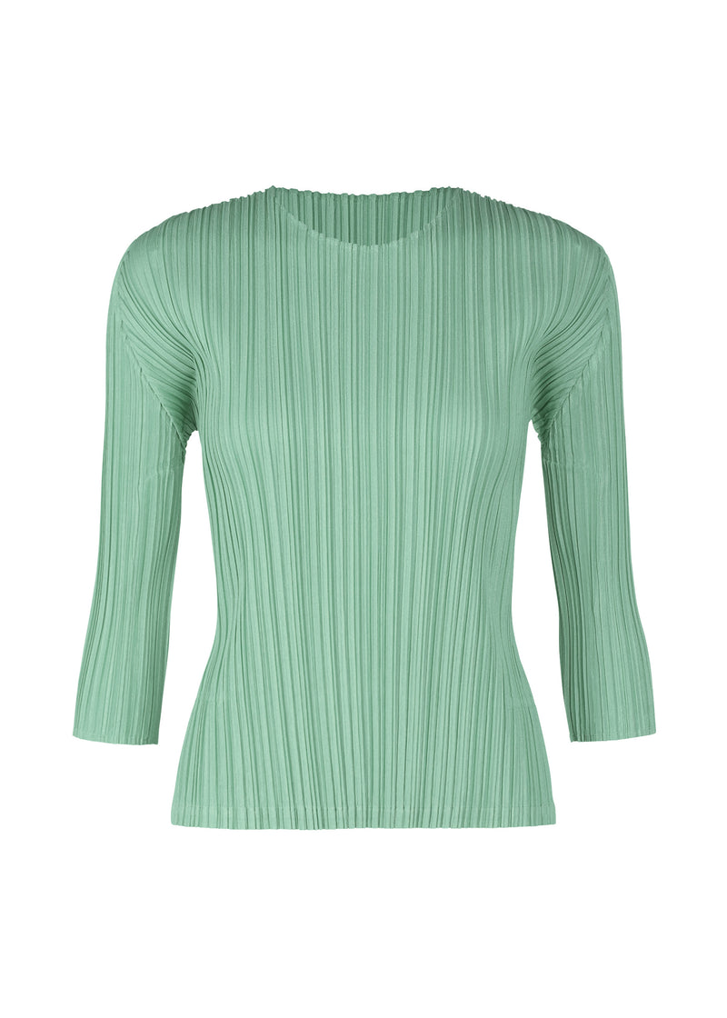 MELLOW PLEATS Top Steel Green