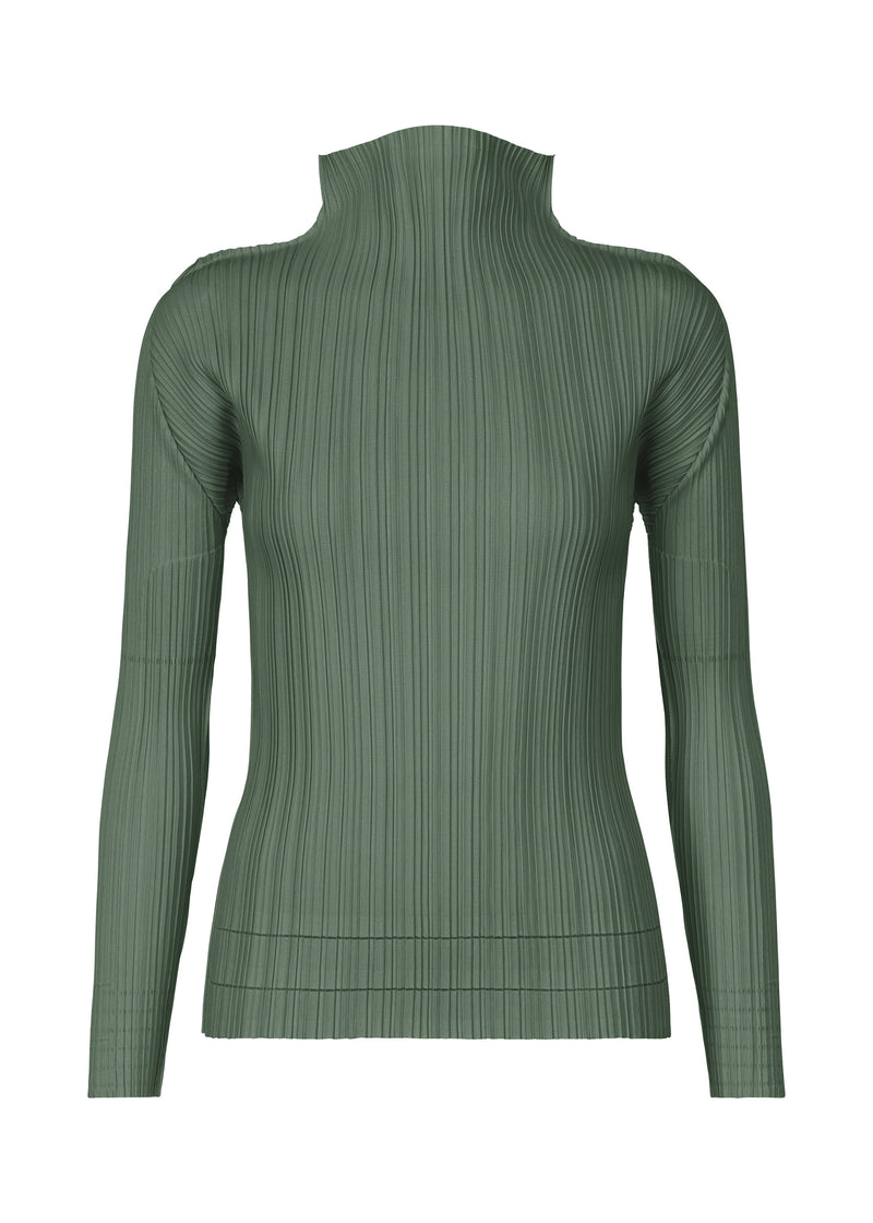 SOFT PLEATS Top Steel Green