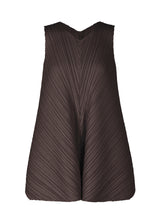 MELLOW PLEATS Tunic Dark Brown