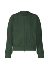 CREPE KNIT Jacket Deep Green