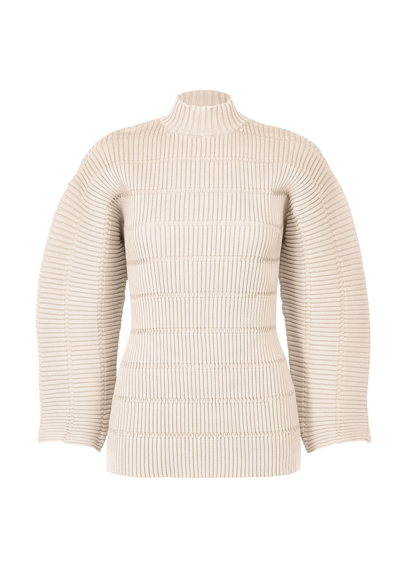 JIGGLY KNIT Top Beige