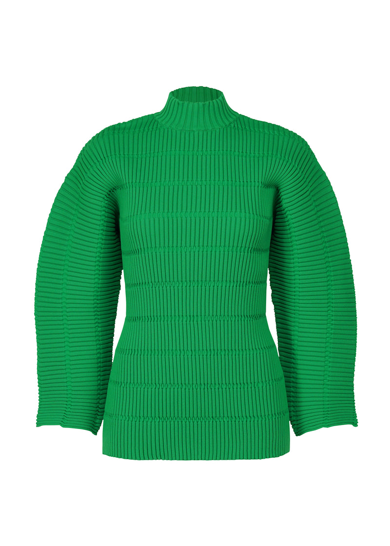 JIGGLY KNIT Top Green