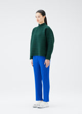 CREPE KNIT Top Deep Green