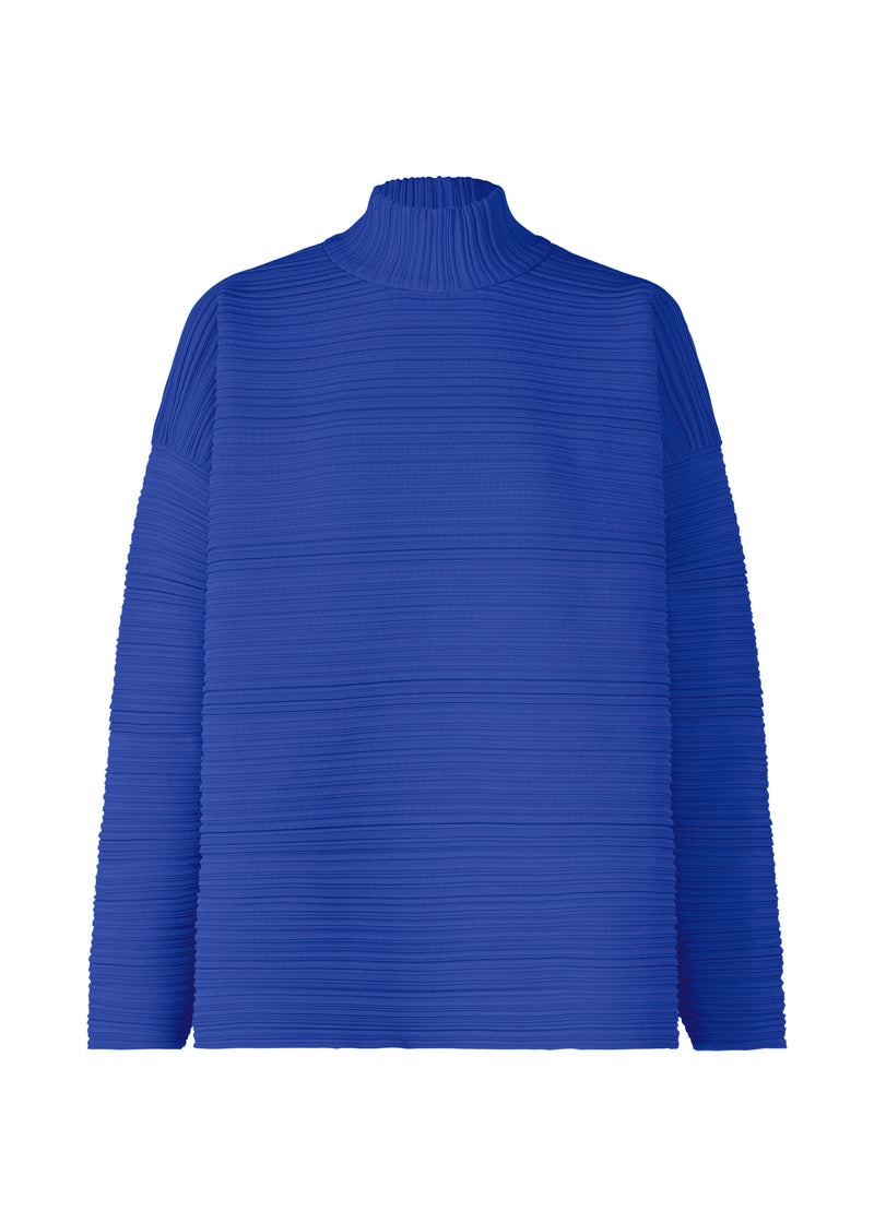 CREPE KNIT Top Blue