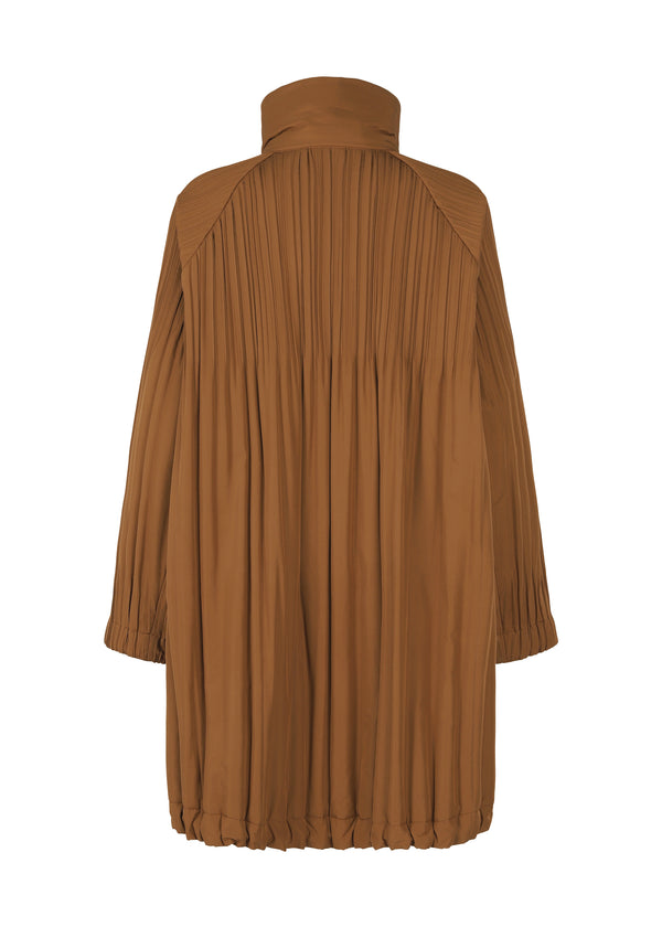 PADDED PLEATS COAT Coat Brown