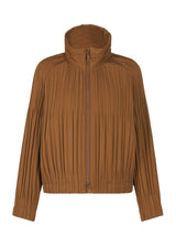 PADDED PLEATS COAT Jacket Brown