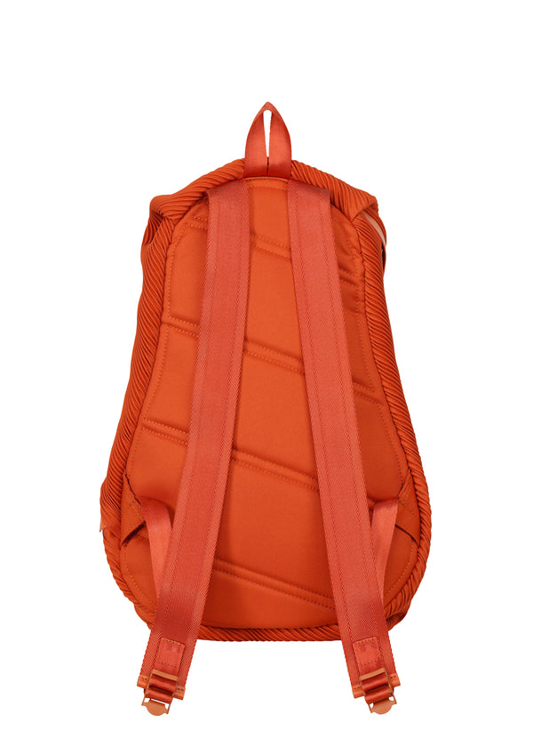 BIAS PLEATS BACKPACK Bag Dark Orange