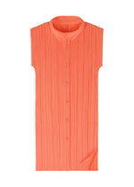 A detail shot of the PLEATS PLEASE ISSEY MIYAKE MONTHLY COLORS MAY shirt.