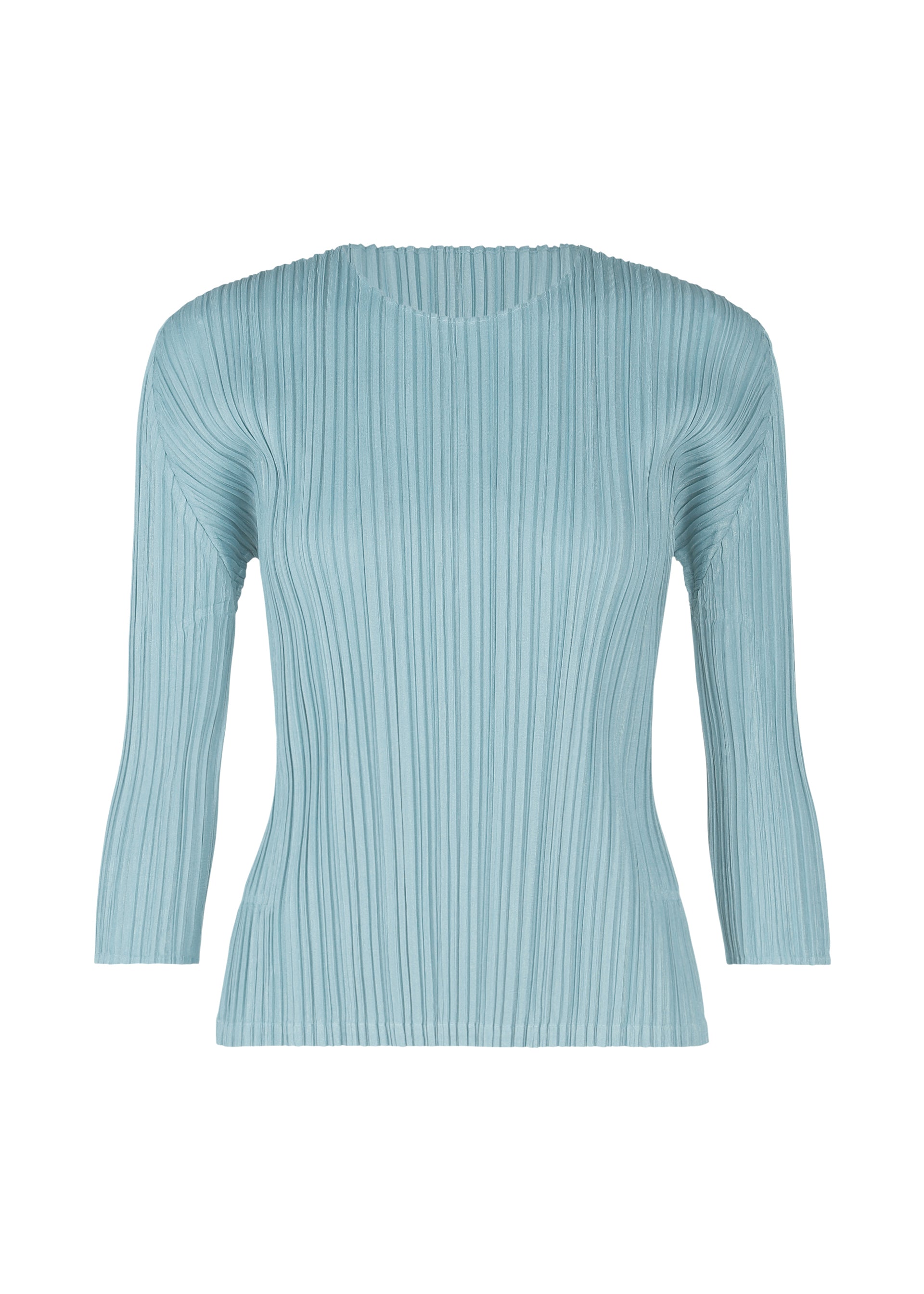 MELLOW PLEATS Top Blue Grey