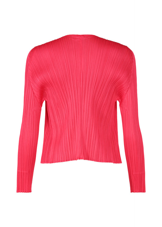 PLEATS PLEASE ISSEY MIYAKE◇カーディガン(薄手)/3/ポリエステル/BRD 