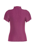 A detail shot of the Pleats Please Issey Miyake MIST SEPTEMBER top.